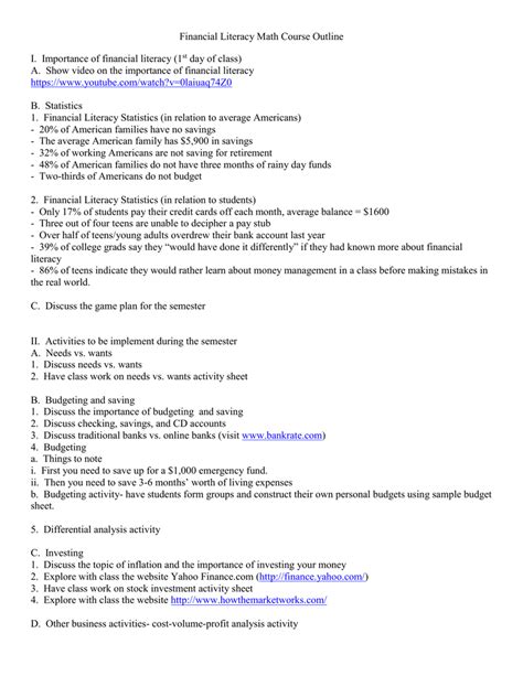 Financial Literacy Course 的图像结果