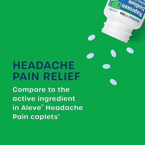 Naproxen Sodium 220mg Caplets - 225 Count - Headache Pain Relief - Up to 12 Hours
