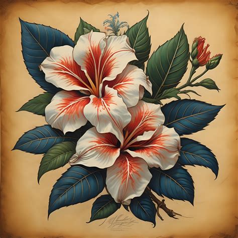 White Hibiscus Flowers Free Stock Photo - Public Domain Pictures