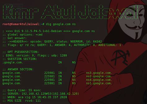 Dig command in Linux for querying Domain Name System