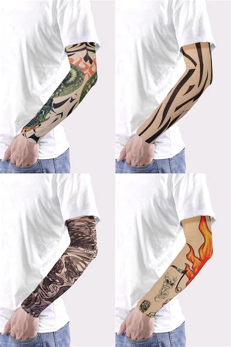 Buy BULEFSEA 10 PCS Temporary Arts Tattoo Sleeves for Men and Women ...