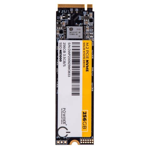 M.2. PCIE NVME 256 GB SSD