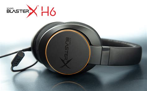 Creative Sound BlasterX H6 RGB Lighting USB Wired Gaming On Ear Headset ...