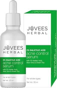 Jovees Herbal 2% Salicylic Acid Acne Control Serum With 1% Azelaic Acid ...