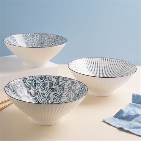 Meraki Ramen Bowl Scallop Patterns 700 ml Online - Premium Ramen Bowl ...
