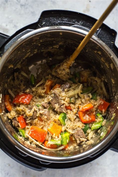 Pepper steak and on sale rice instant pot