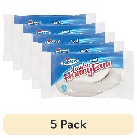 (5 pack) Hostess Jumbo Iced Honey Buns 6ct Box 2 Boxes - Walmart.com