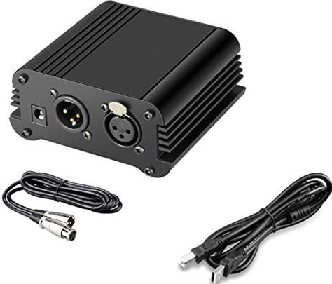TECHBLAZE 48V Audio Interface Phantom Power Supply for Condenser ...