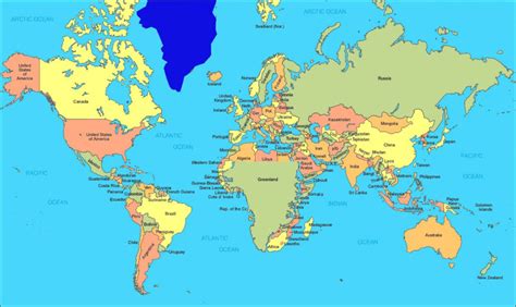 Flat World Map with Countries 的图像结果