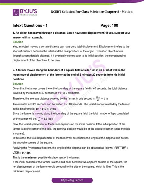 Image result for Class 9 Motion Intext Questions