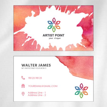 Artist Visiting Card - Visiting Card Designs - Visiting Cards