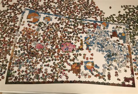 My first 2000 piece puzzle and my table is overflowing. How do you guys ...