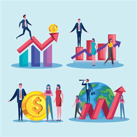 ten business persons and growth icons 11379728 Vector Art at Vecteezy