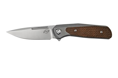 Liong Mah GSD v2 GSD2-BM Burlap Micarta Inlay pocket knife ...