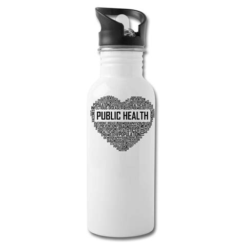 Public Health Heart Water Bottle Stainless Steel 20 Oz Water - Etsy New ...