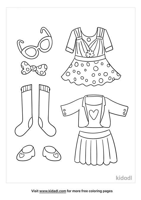 Clothes Coloring Pages