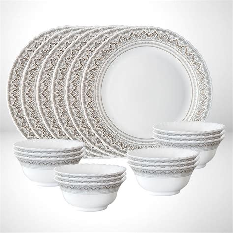 Buy Classic Thali Set 6 Plates + 12 Bowls at Best Price Online in India ...