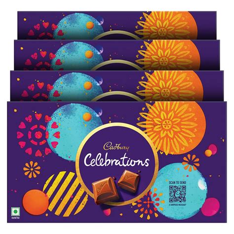 Cadbury Celebrations Chocolate Gift Pack, 130.9 Gram (Pack Of 4 ...