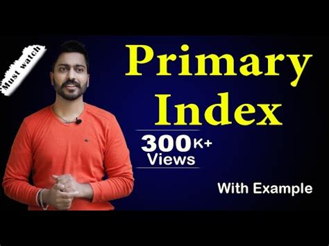 Primary Index With Example Video Lecture - Crash Course: Computer ...