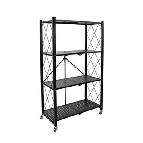 Piaari 4 Layer Foldable Storage Rack | 4-Tire Kitchen Microwave Racks ...