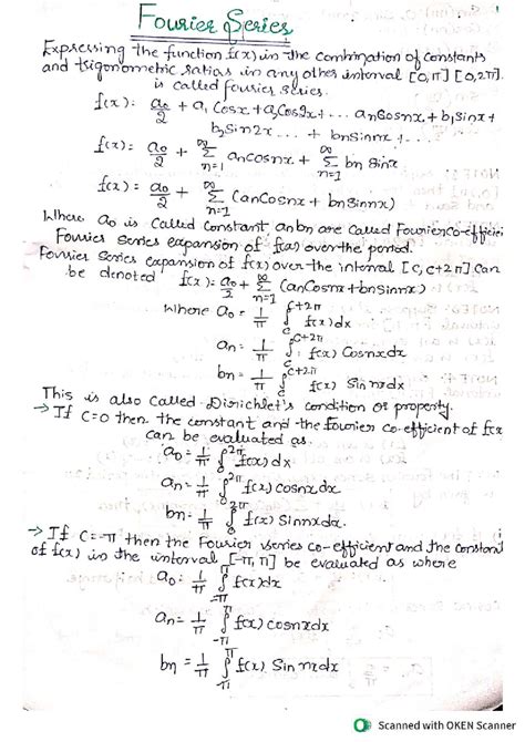 Fourier Series Expansion Notes for Mathematics III (ECE) - Studocu