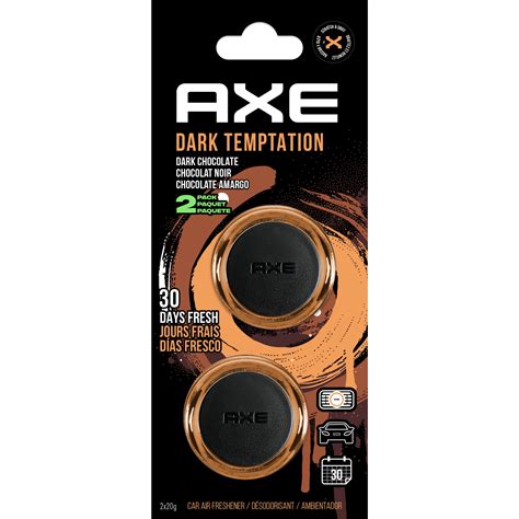 AXE Mini Vent Clip Car Air Freshener (Dark Temptation Scent, 2 Pack ...