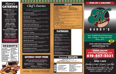 Harry's Hotdogs menus in Sadsburyville, Pennsylvania, United States