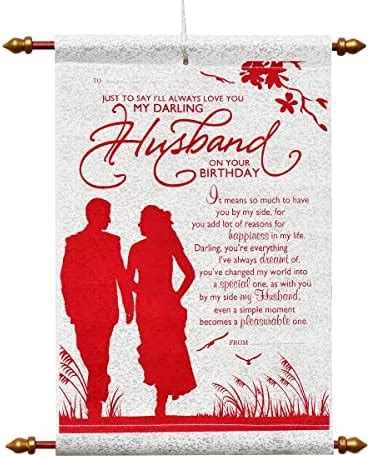 Saugat Traders Gift For Husband - Scroll Card For Husband Birthday ...
