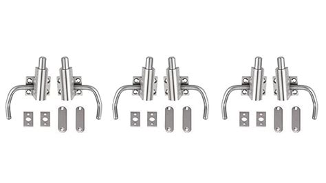 HOUSCRAFT - Set of 3 Brass Automatic Cam Bolt Lock - Home and Offices ...