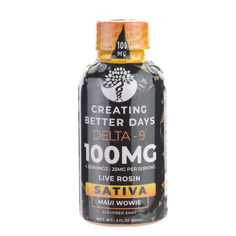 Creating Better Days Delta 9 Shot - 100mg - Everything 420