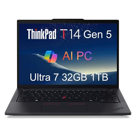 Lenovo ThinkPad T14 Gen 5 Business Laptop (14" FHD+, Intel Ultra 7 155U ...