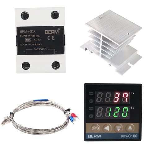 Digital Pid Temperature Controller Rex C100 Pid Thermostat Temperature ...