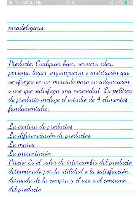 SOLUTION: Los 4 p del marketing in spanish - Studypool