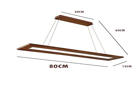 Buy Artica Slim Linear Rectangular Wooden Pendant Light Adjustable ...