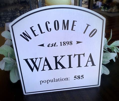 Welcome to Wakita (oklahoma) Sign Exact Replica 1996 Twister Movie - Free Shipping - Etsy