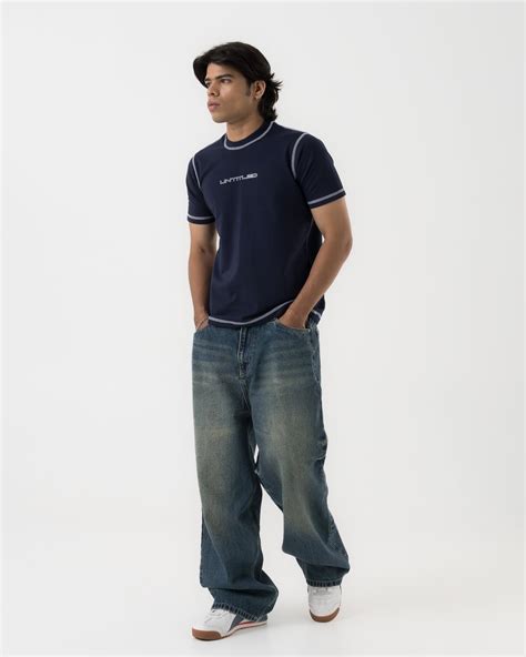 Baggy Fit Denim (Sun-faded Blue) – untld.in