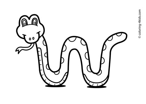 Snake Coloring Sheets For Kids