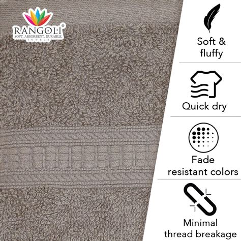 Trio 100% Cotton Bath Towel (71x147 CM), 550 GSM – Rangoli