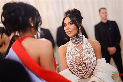 Kim Kardashian Wore Pearls Over Shapewear to the Met Gala | Glamour