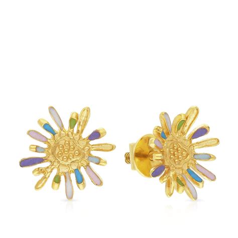 Malabar Gold & Diamonds 22k (916) Yellow Gold Stud Earrings for Women ...