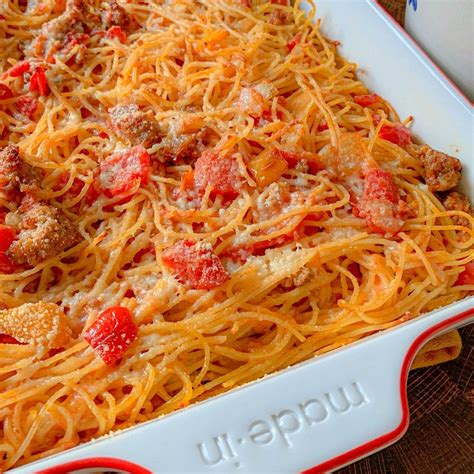 A Baked Spaghetti Casserole Recipe » Not Entirely Average