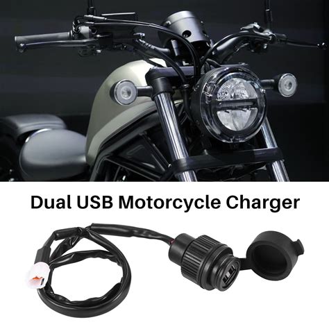 Buy Motorcycle Quick Charger Dual USB Charger Waterproof for MT09 MT07 ...