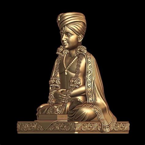 Dnyaneshwar 3D Model STL File - Spiritual Pendant Design