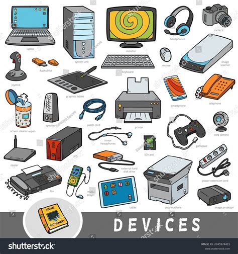 Vector Image of Computer System with Basic Components 的图像结果