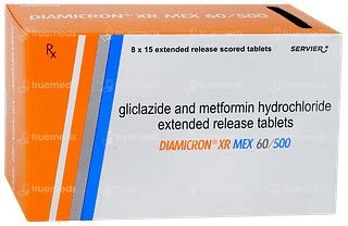 Diamicron Xr Mex 60/500 Tablet 15: Uses, Side Effects, Price & Substitutes
