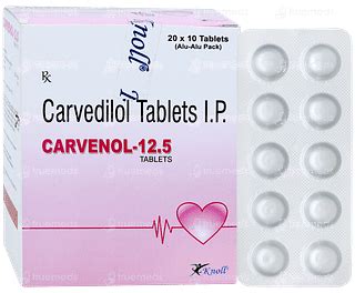 Carvenol 125 Tablet 10 - Uses, Side Effects, Dosage, Price | Truemeds