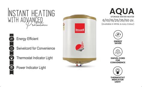 Buy SUMMERCOOL Aqua 10L Geyser White | Storage Water Heater | Energy ...