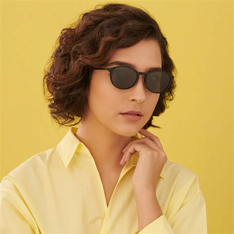 Buy Black Gunmetal Full Rim Round Lenskart Air Clip on LA E13419-C3 ...