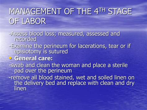 4TH STAGE OF LABOR mgt.ppt