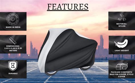 NABAAT Universal Waterproof Dust Cycle / Bicycle Cover for Outdoor Rain ...